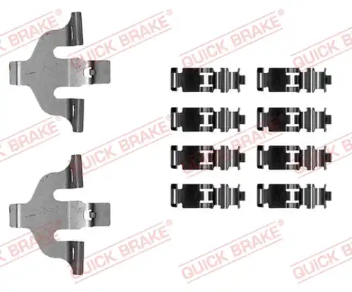 комплект принадлежности, дискови накладки QUICK BRAKE 109-0030