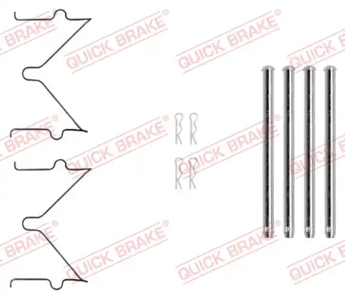 комплект принадлежности, дискови накладки QUICK BRAKE 109-0040