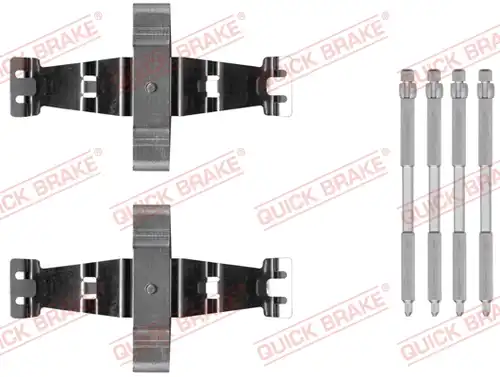 комплект принадлежности, дискови накладки QUICK BRAKE 109-0042