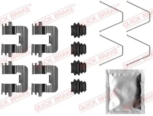 комплект принадлежности, дискови накладки QUICK BRAKE 109-0046