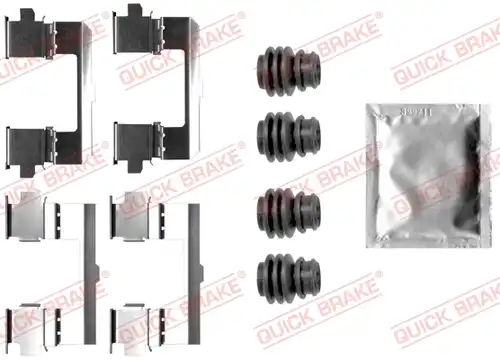 комплект принадлежности, дискови накладки QUICK BRAKE 109-0048