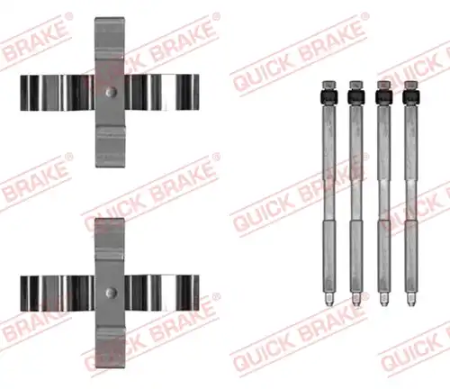 комплект принадлежности, дискови накладки QUICK BRAKE 109-0055