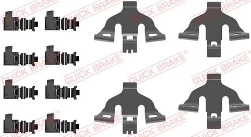 комплект принадлежности, дискови накладки QUICK BRAKE 109-0092