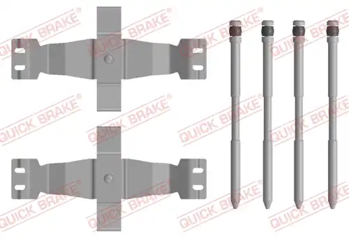 комплект принадлежности, дискови накладки QUICK BRAKE 109-0122