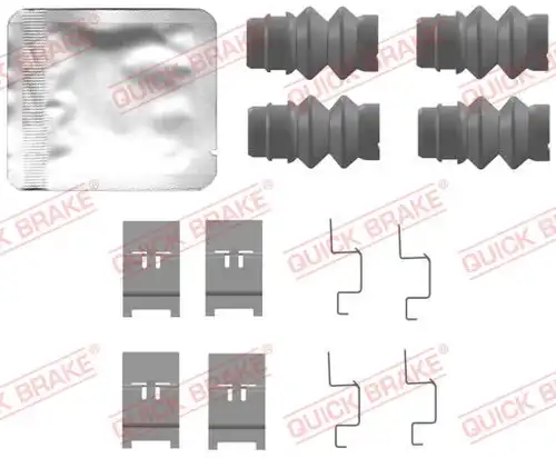 комплект принадлежности, дискови накладки QUICK BRAKE 109-0135