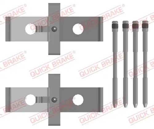 комплект принадлежности, дискови накладки QUICK BRAKE 109-0136