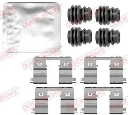 комплект принадлежности, дискови накладки QUICK BRAKE 109-0144