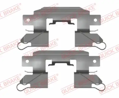 комплект принадлежности, дискови накладки QUICK BRAKE 109-0151R-1