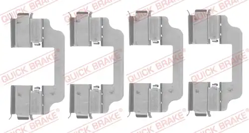 комплект принадлежности, дискови накладки QUICK BRAKE 109-0153