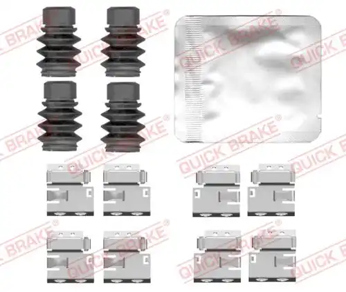 комплект принадлежности, дискови накладки QUICK BRAKE 109-0184