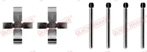 комплект принадлежности, дискови накладки QUICK BRAKE 109-0905