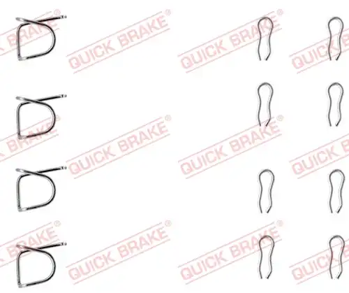 комплект принадлежности, дискови накладки QUICK BRAKE 109-0939