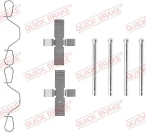 комплект принадлежности, дискови накладки QUICK BRAKE 109-0982