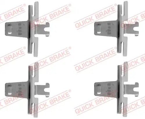 комплект принадлежности, дискови накладки QUICK BRAKE 109-1018
