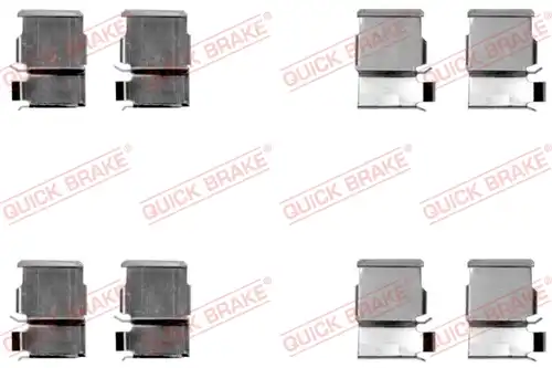 комплект принадлежности, дискови накладки QUICK BRAKE 109-1033
