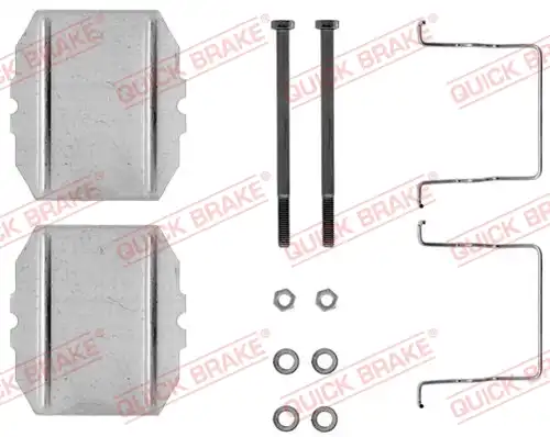 комплект принадлежности, дискови накладки QUICK BRAKE 109-1053