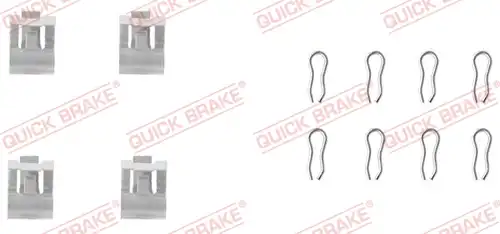комплект принадлежности, дискови накладки QUICK BRAKE 109-1055