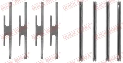 комплект принадлежности, дискови накладки QUICK BRAKE 109-1072
