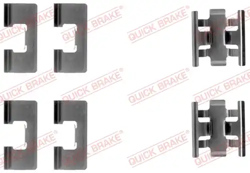 комплект принадлежности, дискови накладки QUICK BRAKE 109-1091