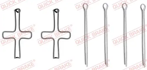 комплект принадлежности, дискови накладки QUICK BRAKE 109-1099