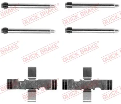 комплект принадлежности, дискови накладки QUICK BRAKE 109-1101