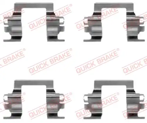 комплект принадлежности, дискови накладки QUICK BRAKE 109-1117