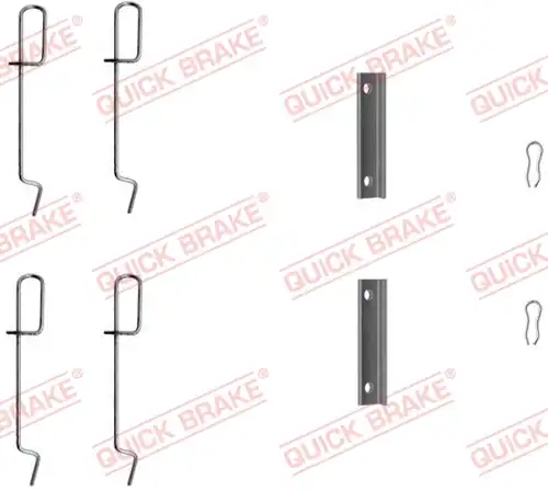 комплект принадлежности, дискови накладки QUICK BRAKE 109-1125