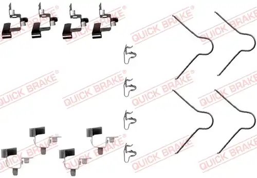 комплект принадлежности, дискови накладки QUICK BRAKE 109-1130