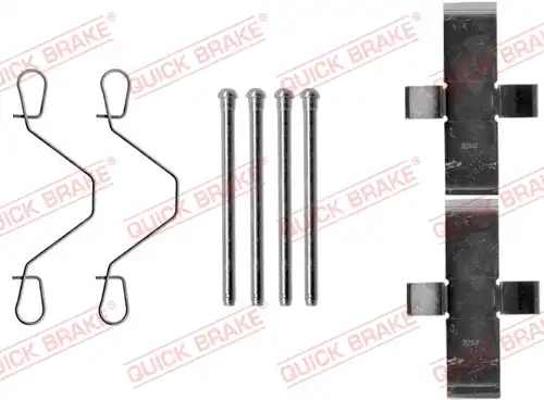 комплект принадлежности, дискови накладки QUICK BRAKE 109-1138