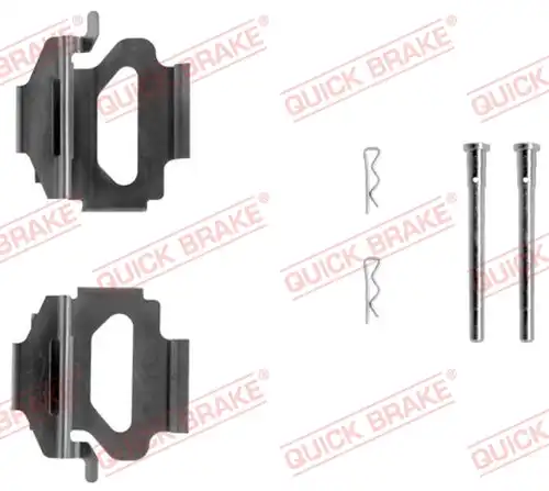 комплект принадлежности, дискови накладки QUICK BRAKE 109-1140