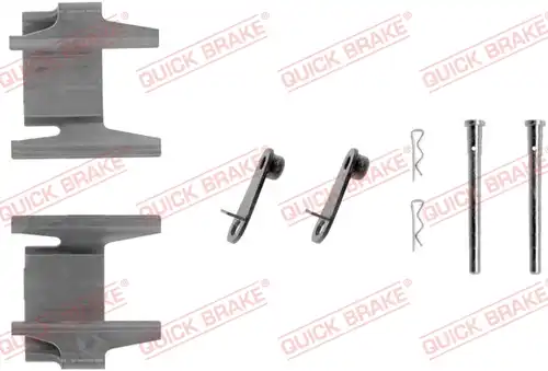 комплект принадлежности, дискови накладки QUICK BRAKE 109-1142