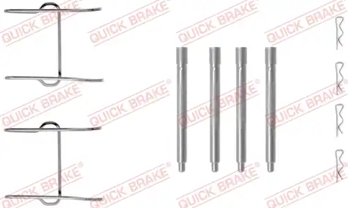 комплект принадлежности, дискови накладки QUICK BRAKE 109-1149