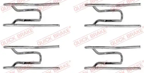 комплект принадлежности, дискови накладки QUICK BRAKE 109-1152