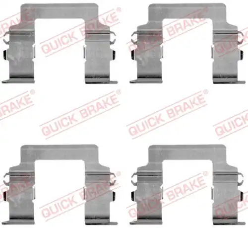комплект принадлежности, дискови накладки QUICK BRAKE 109-1161