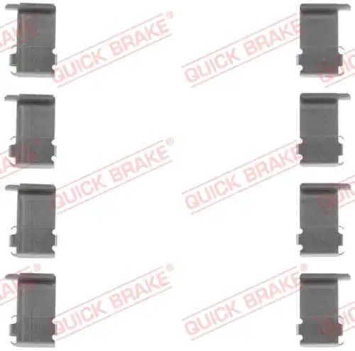 комплект принадлежности, дискови накладки QUICK BRAKE 109-1162