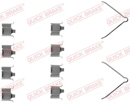 комплект принадлежности, дискови накладки QUICK BRAKE 109-1166