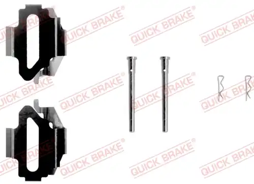 комплект принадлежности, дискови накладки QUICK BRAKE 109-1168