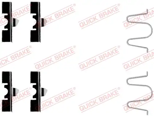 комплект принадлежности, дискови накладки QUICK BRAKE 109-1170