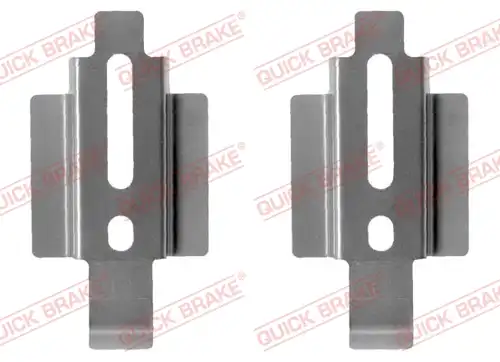 комплект принадлежности, дискови накладки QUICK BRAKE 109-1178