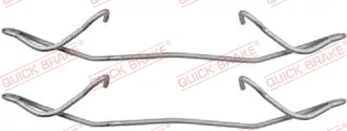 комплект принадлежности, дискови накладки QUICK BRAKE 109-1180