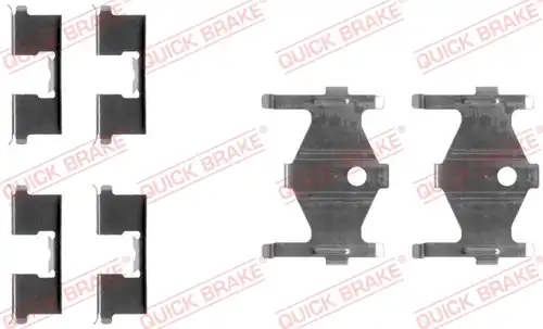 комплект принадлежности, дискови накладки QUICK BRAKE 109-1185