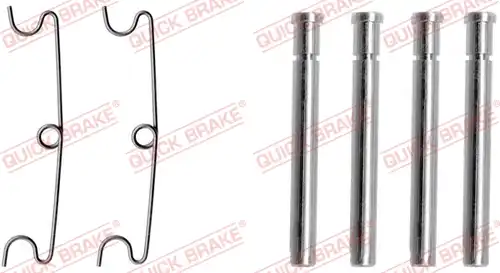 комплект принадлежности, дискови накладки QUICK BRAKE 109-1190