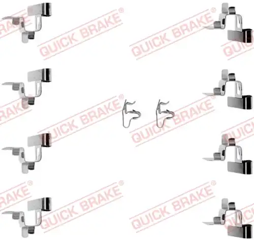 комплект принадлежности, дискови накладки QUICK BRAKE 109-1191