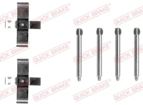 комплект принадлежности, дискови накладки QUICK BRAKE 109-1195