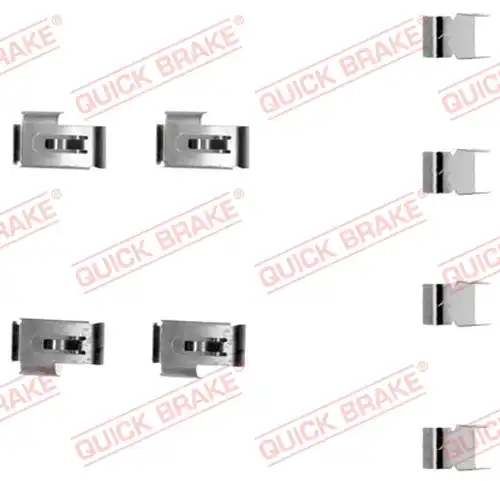 комплект принадлежности, дискови накладки QUICK BRAKE 109-1198