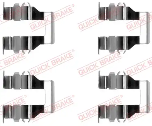 комплект принадлежности, дискови накладки QUICK BRAKE 109-1199