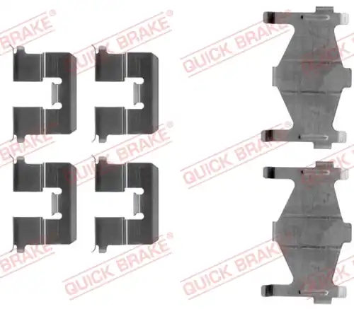 комплект принадлежности, дискови накладки QUICK BRAKE 109-1206