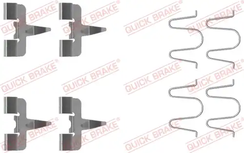 комплект принадлежности, дискови накладки QUICK BRAKE 109-1207