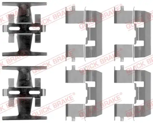 комплект принадлежности, дискови накладки QUICK BRAKE 109-1208