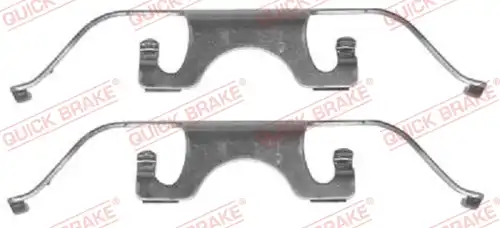 комплект принадлежности, дискови накладки QUICK BRAKE 109-1224